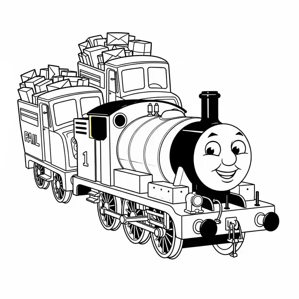 desenho de Thomas e Amigos para colorir