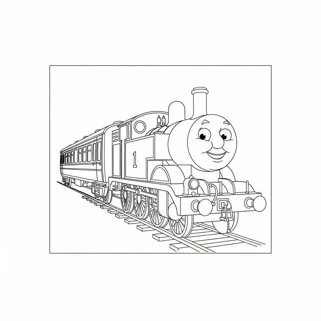 desenho de Thomas e Amigos para colorir