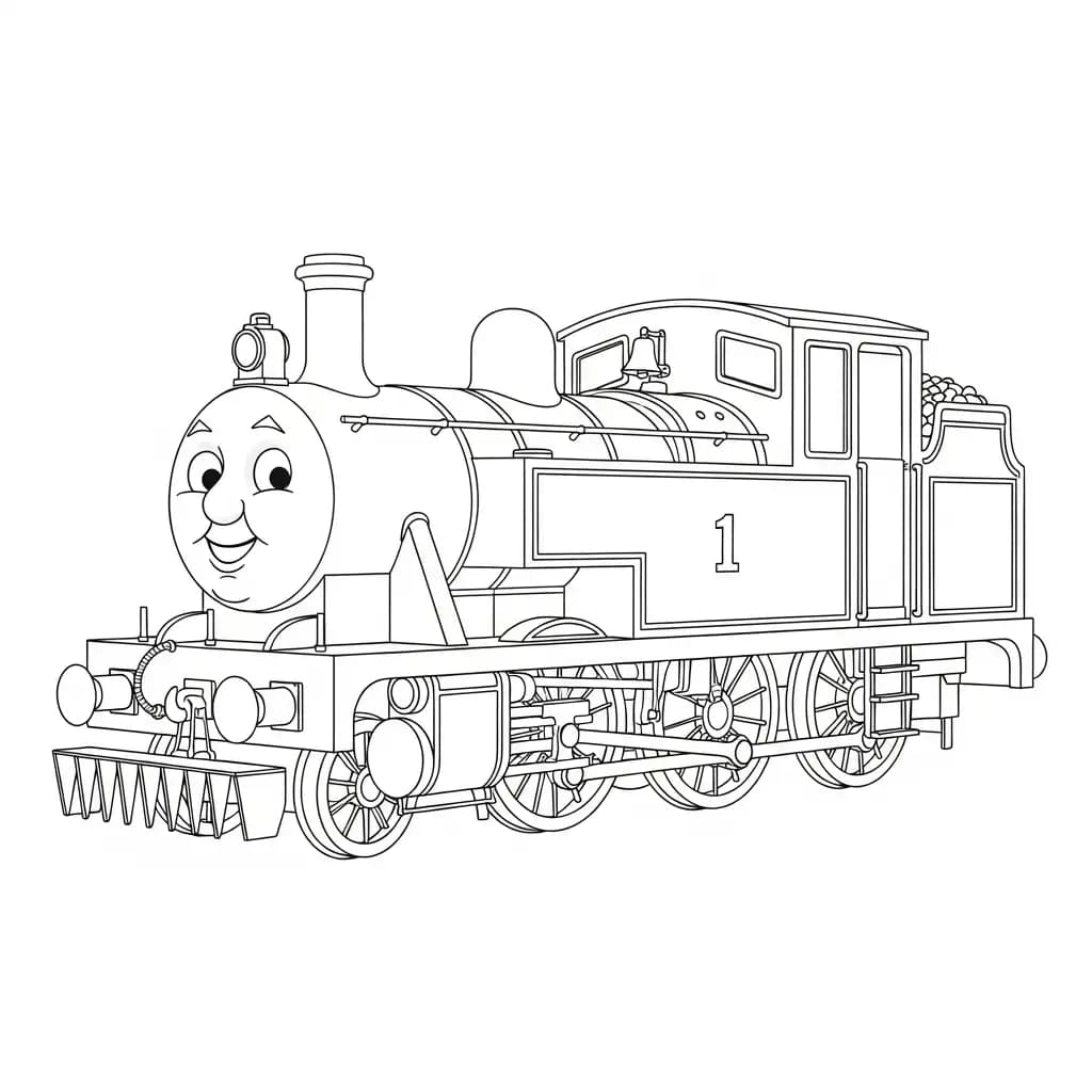 desenho de Thomas e Amigos para colorir