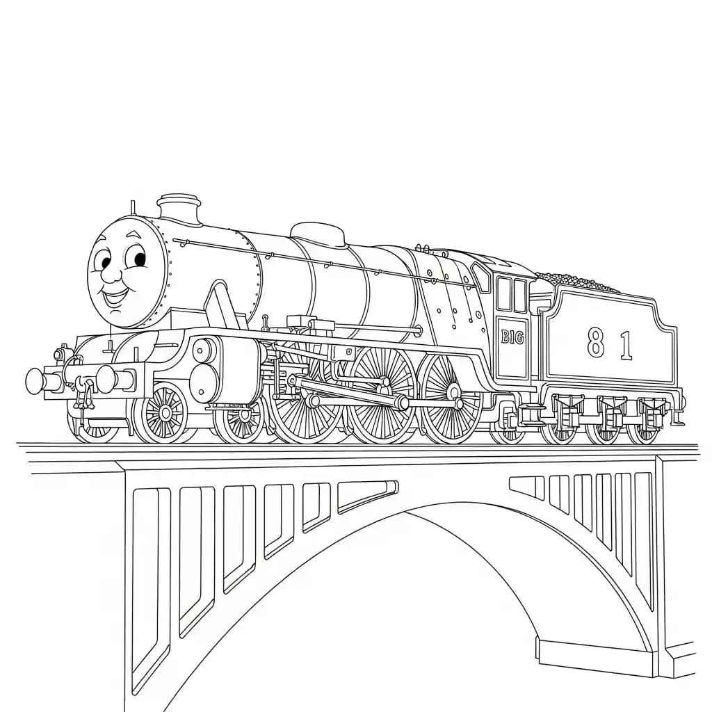 desenho de Thomas e Amigos para colorir