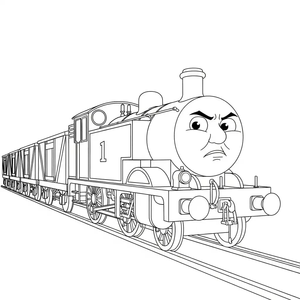 desenho de Thomas e Amigos para colorir