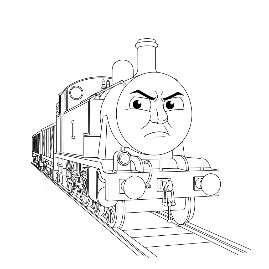 desenho de Thomas e Amigos para colorir