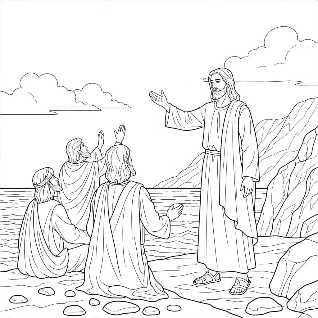 Desenhos Bíblicos para Imprimir e Colorir