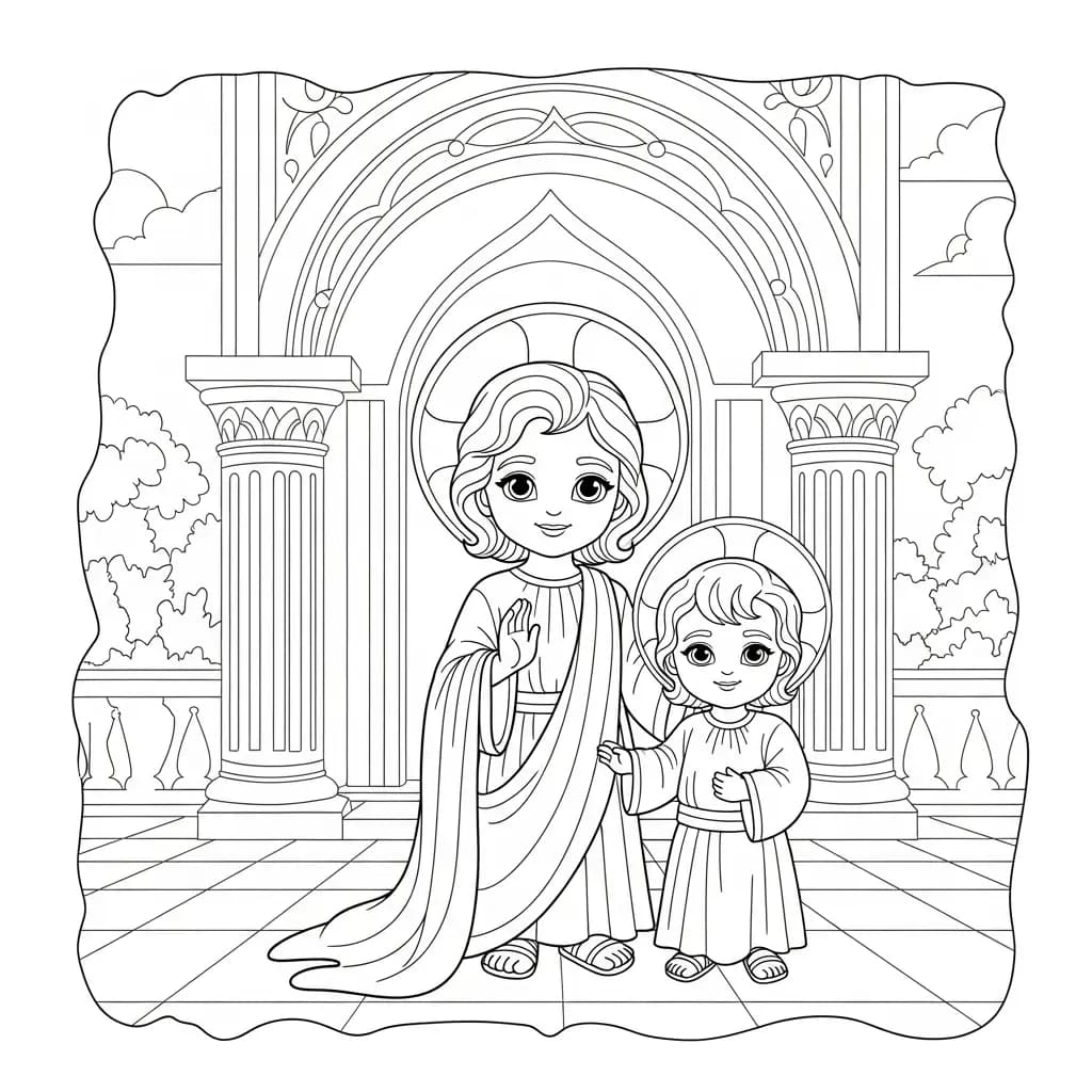 Desenhos Bíblicos para Imprimir e Colorir