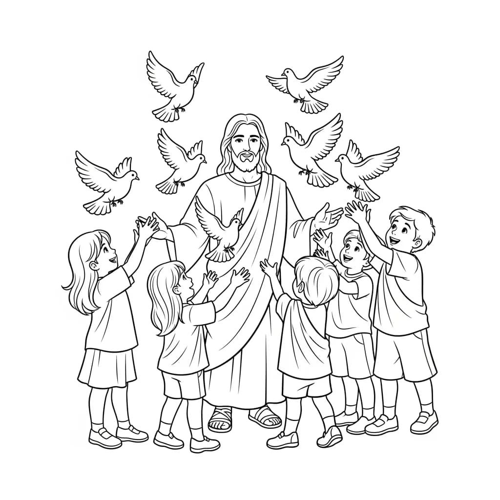 Desenhos Bíblicos para Imprimir e Colorir