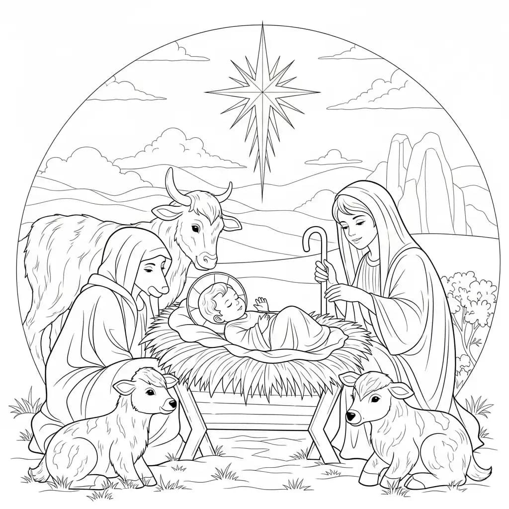Desenhos Bíblicos para Imprimir e Colorir