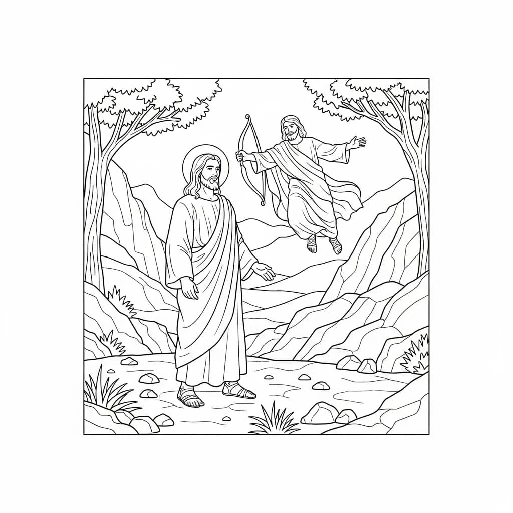 Desenhos Bíblicos para Imprimir e Colorir