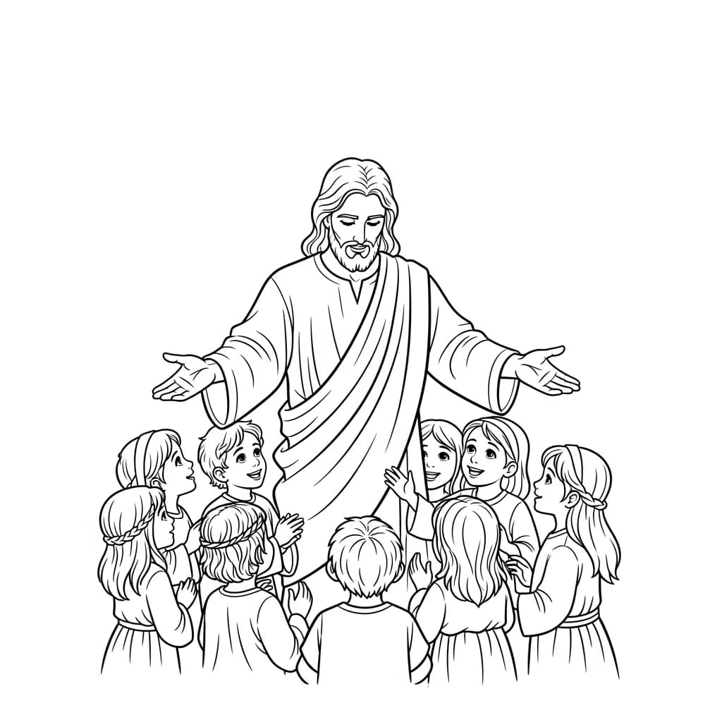 Desenhos Bíblicos para Imprimir e Colorir