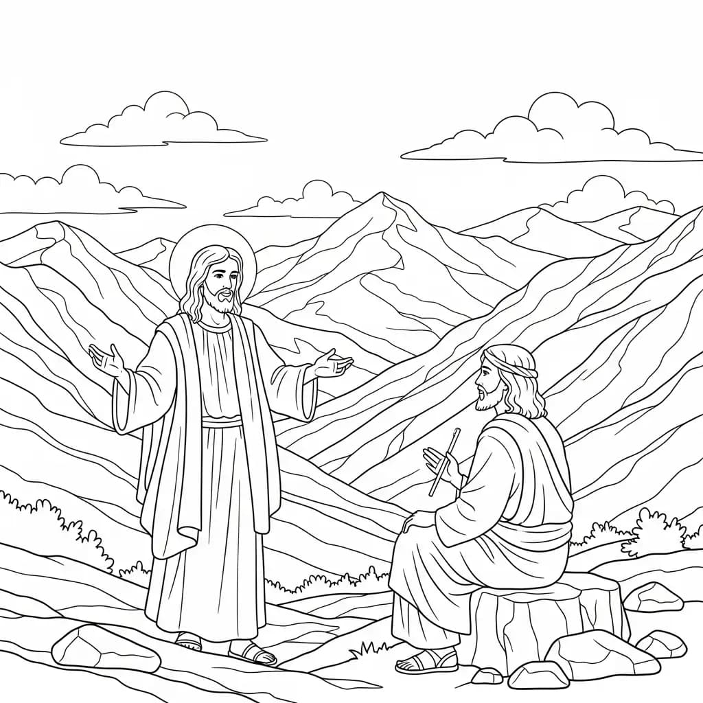 Desenhos Bíblicos para Imprimir e Colorir