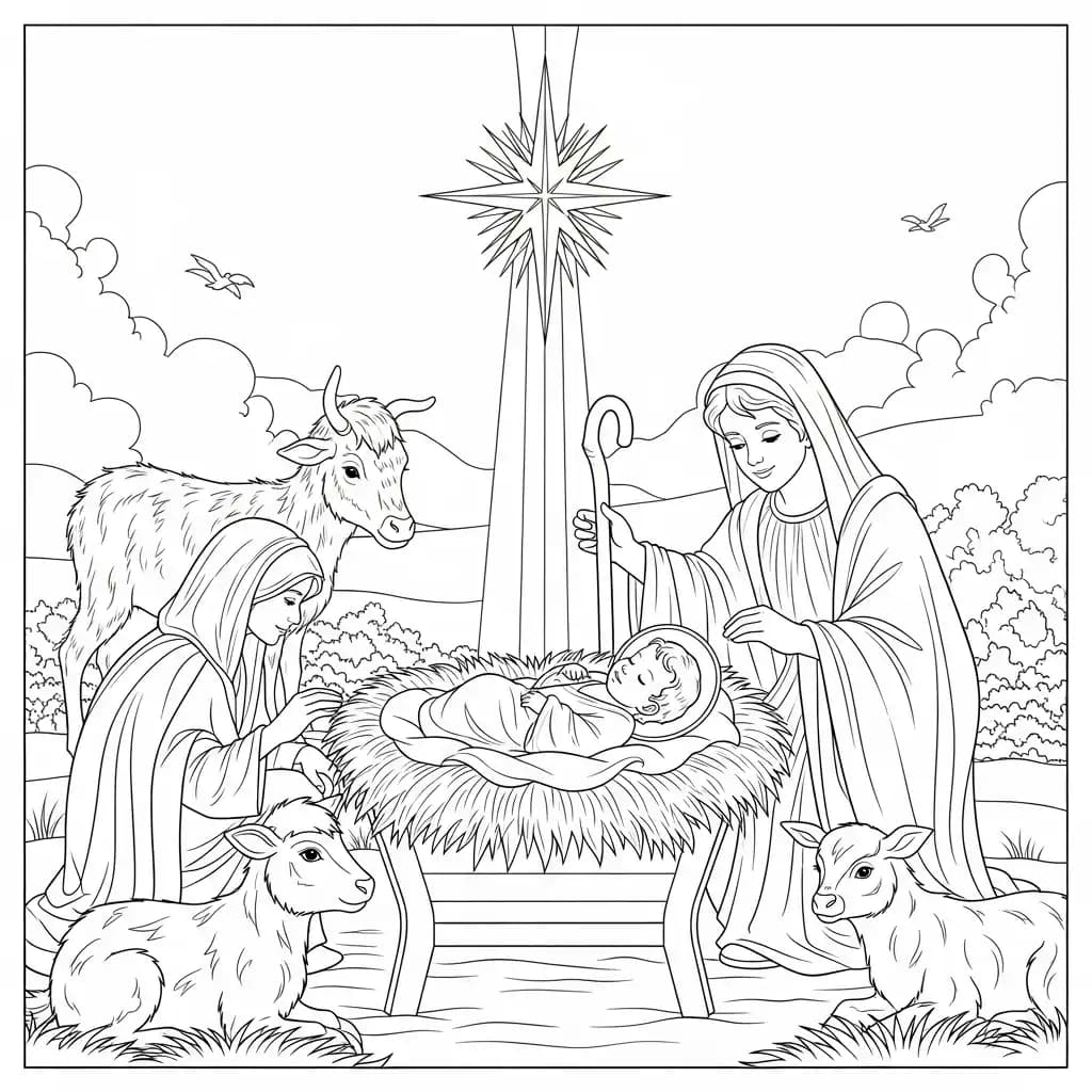Desenhos Bíblicos para Imprimir e Colorir