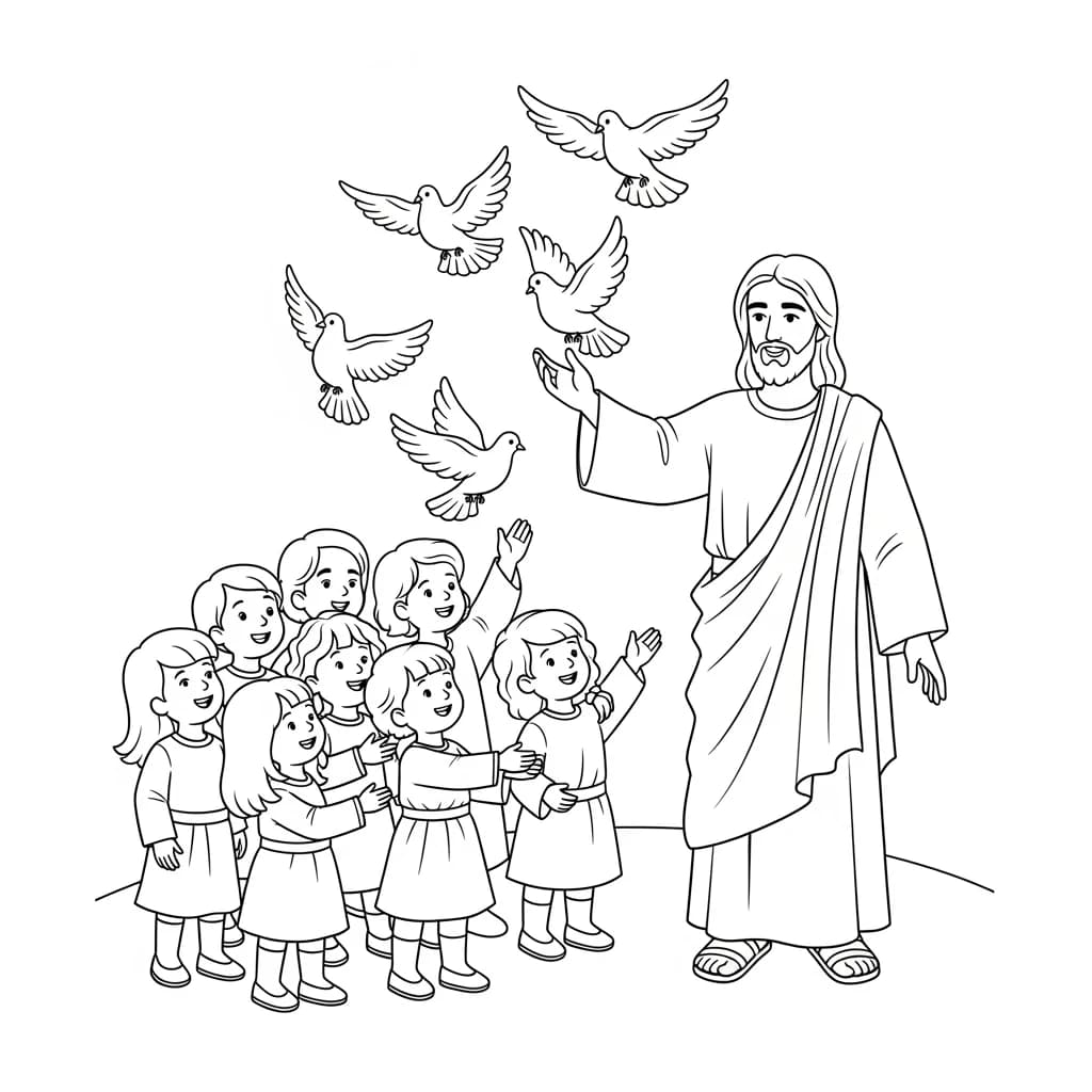 Desenhos Bíblicos para Imprimir e Colorir