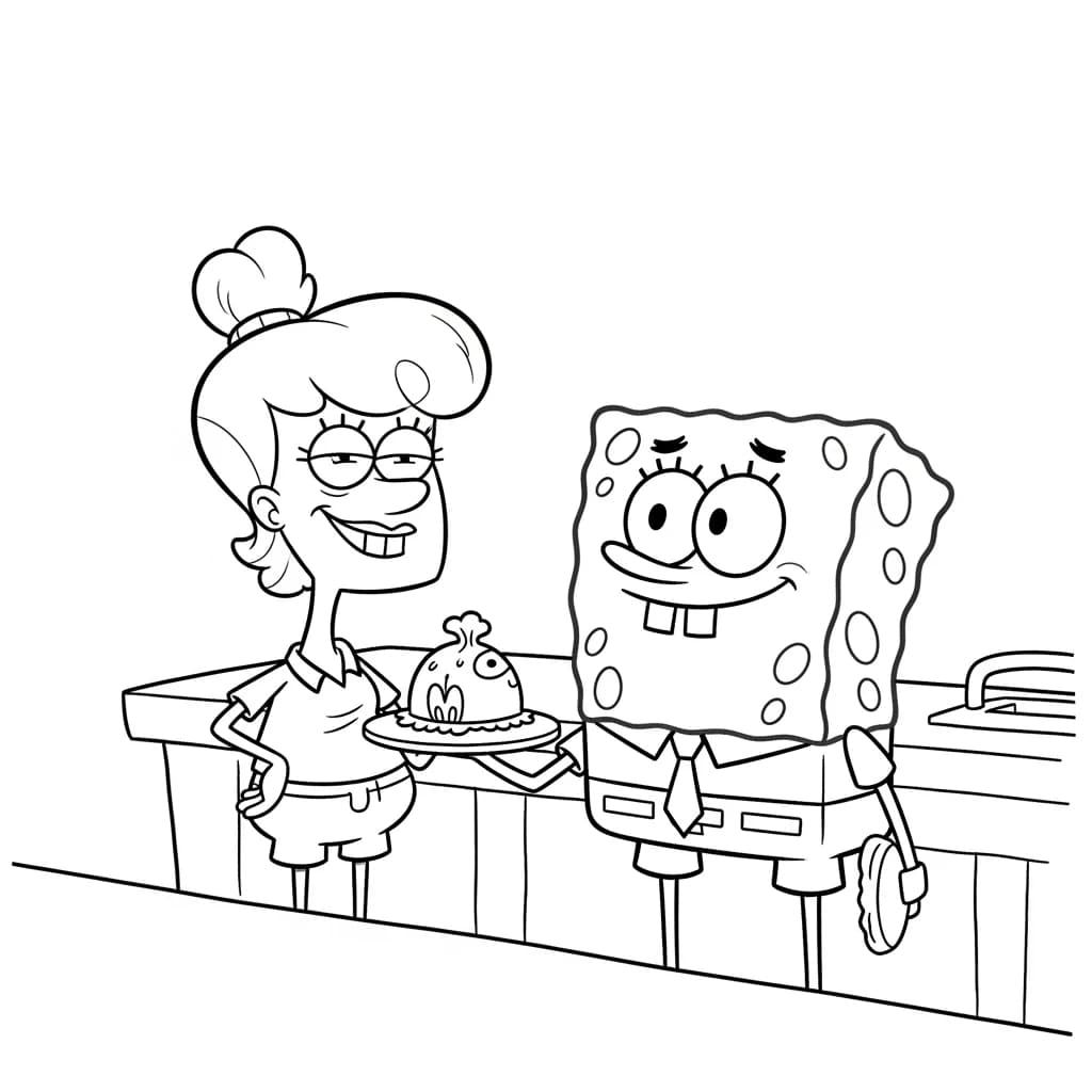 Desenhos do Bob Esponja para Colorir e Imprimir