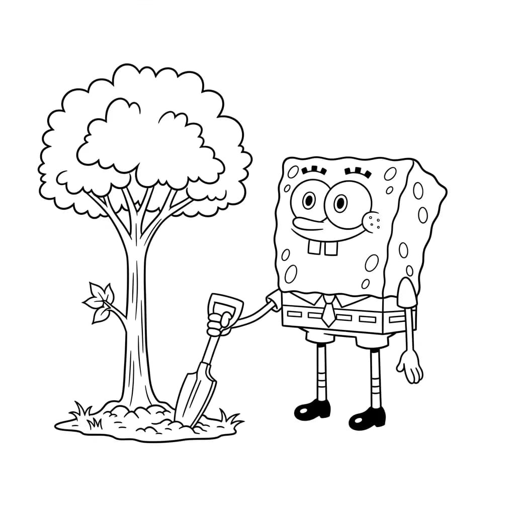 Desenhos do Bob Esponja para Colorir e Imprimir
