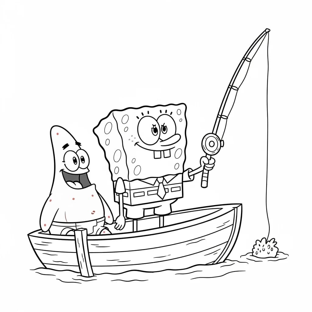Desenhos do Bob Esponja para Colorir e Imprimir