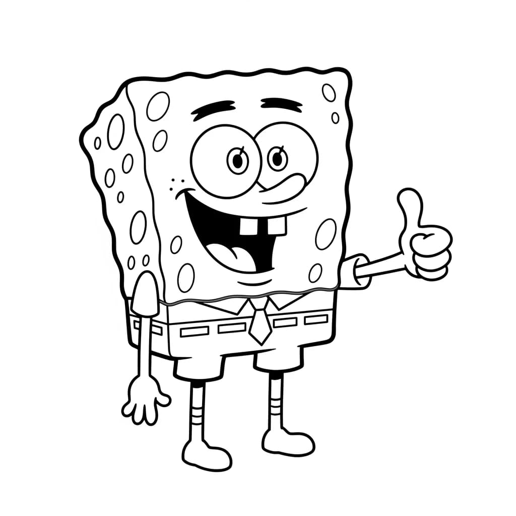 Desenhos do Bob Esponja para Colorir e Imprimir