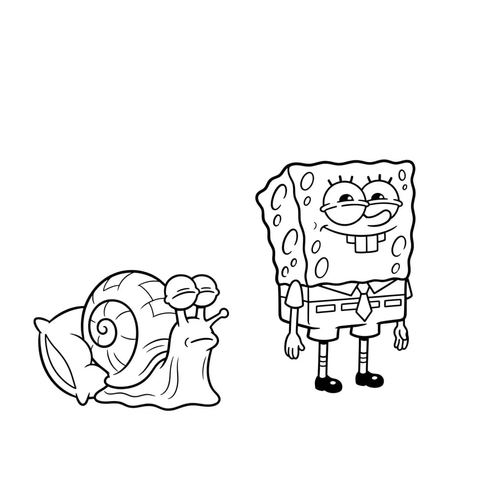Desenhos do Bob Esponja para Colorir e Imprimir