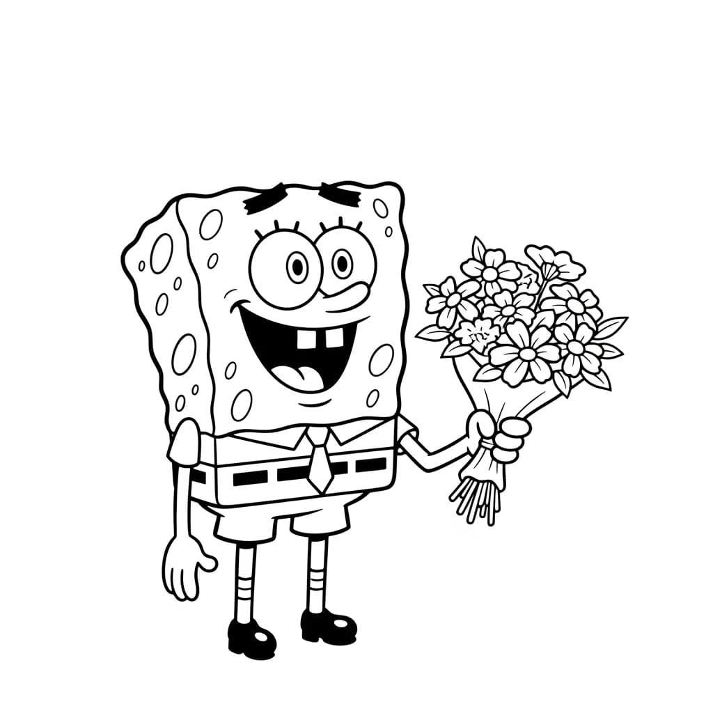 Desenhos do Bob Esponja para Colorir e Imprimir