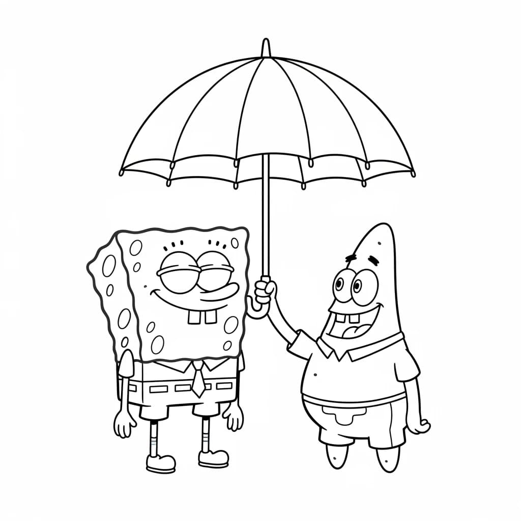 Desenhos do Bob Esponja para Colorir e Imprimir