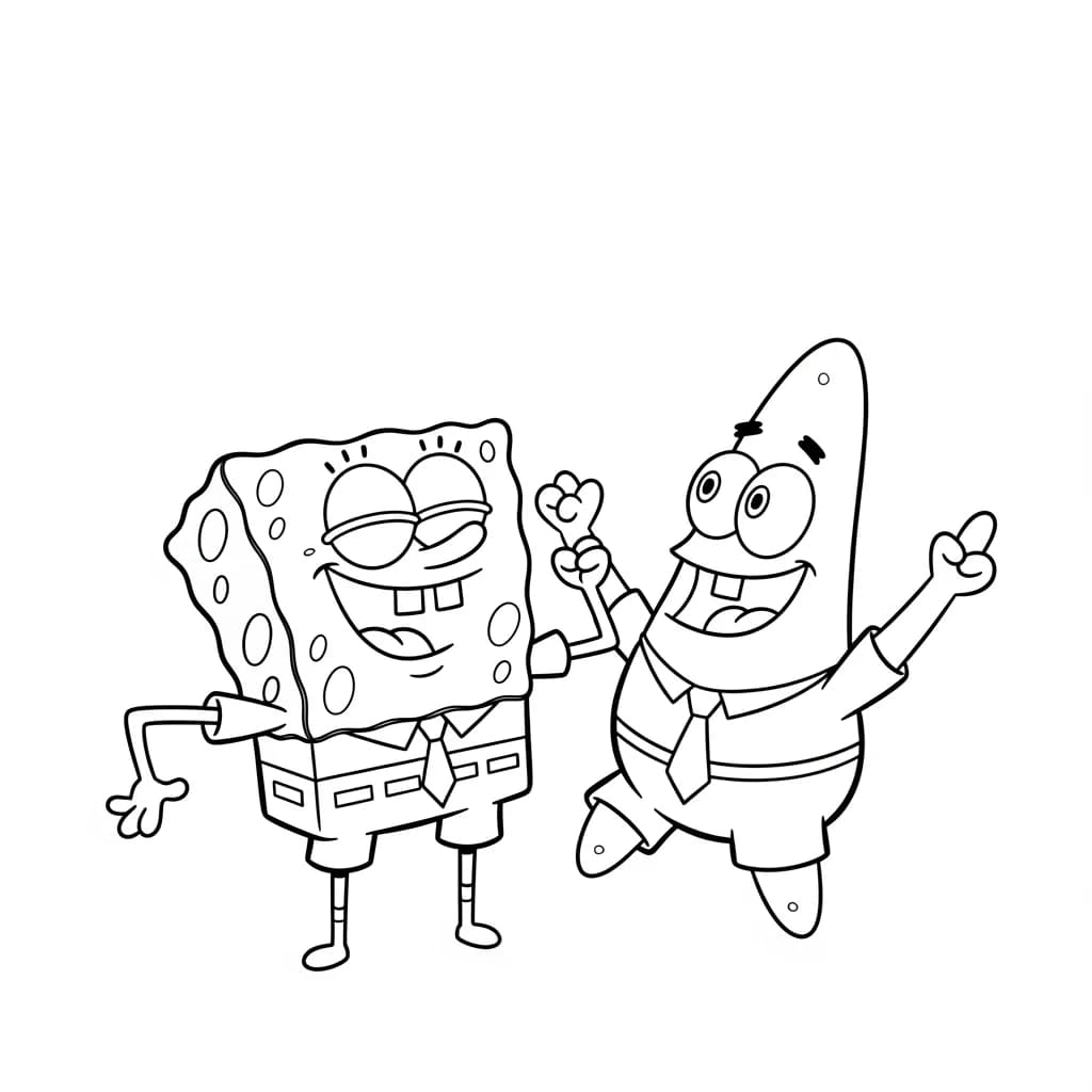 Desenhos do Bob Esponja para Colorir e Imprimir