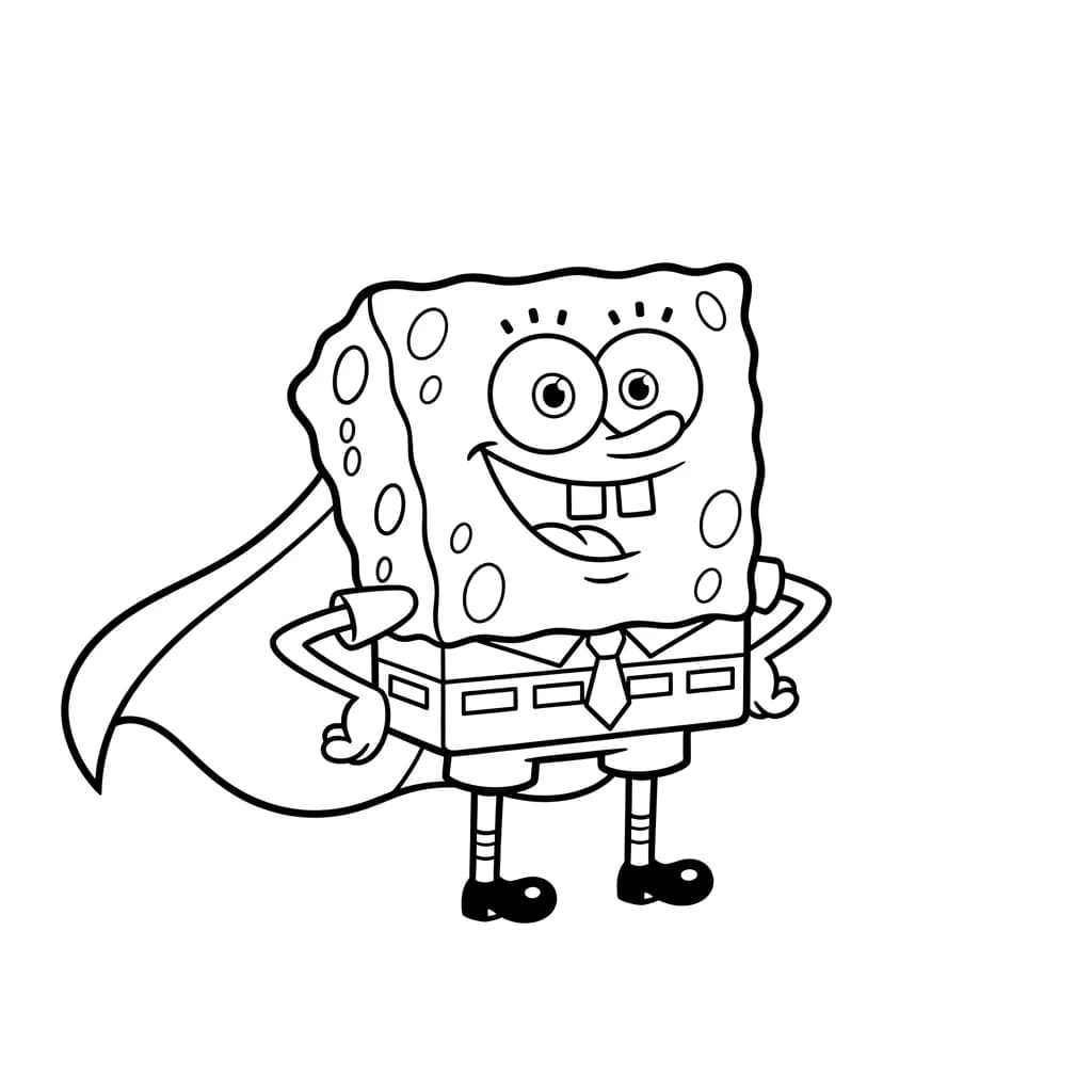 Desenhos do Bob Esponja para Colorir e Imprimir