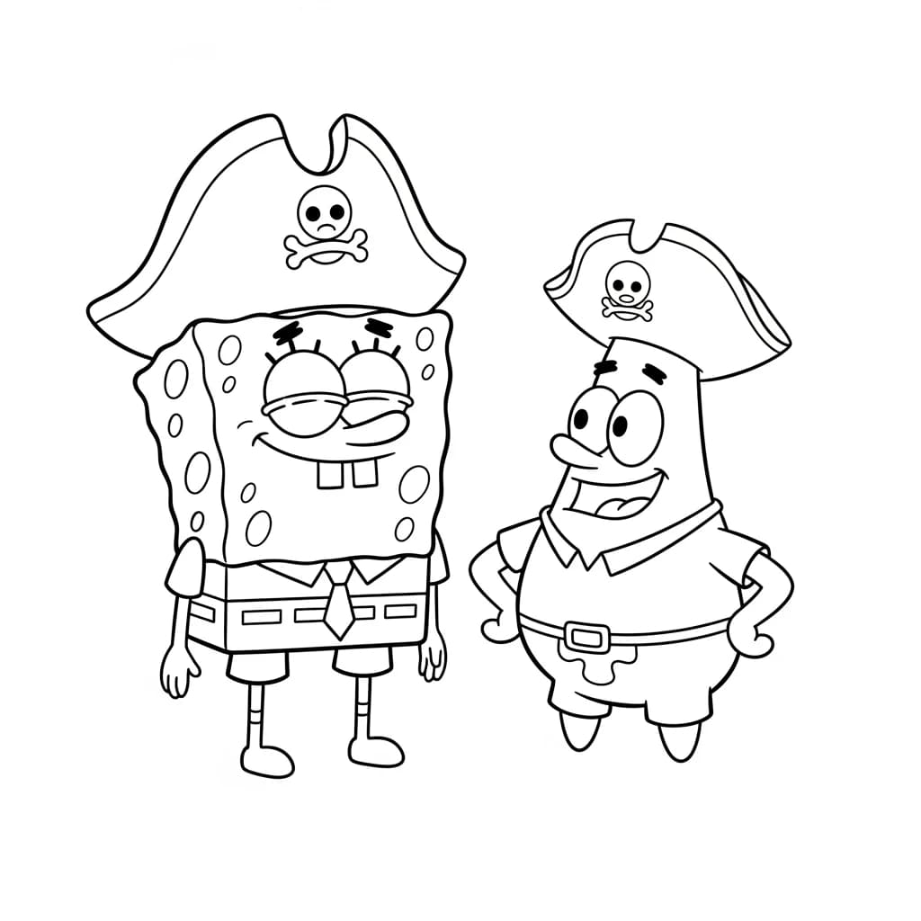 Desenhos do Bob Esponja para Colorir e Imprimir
