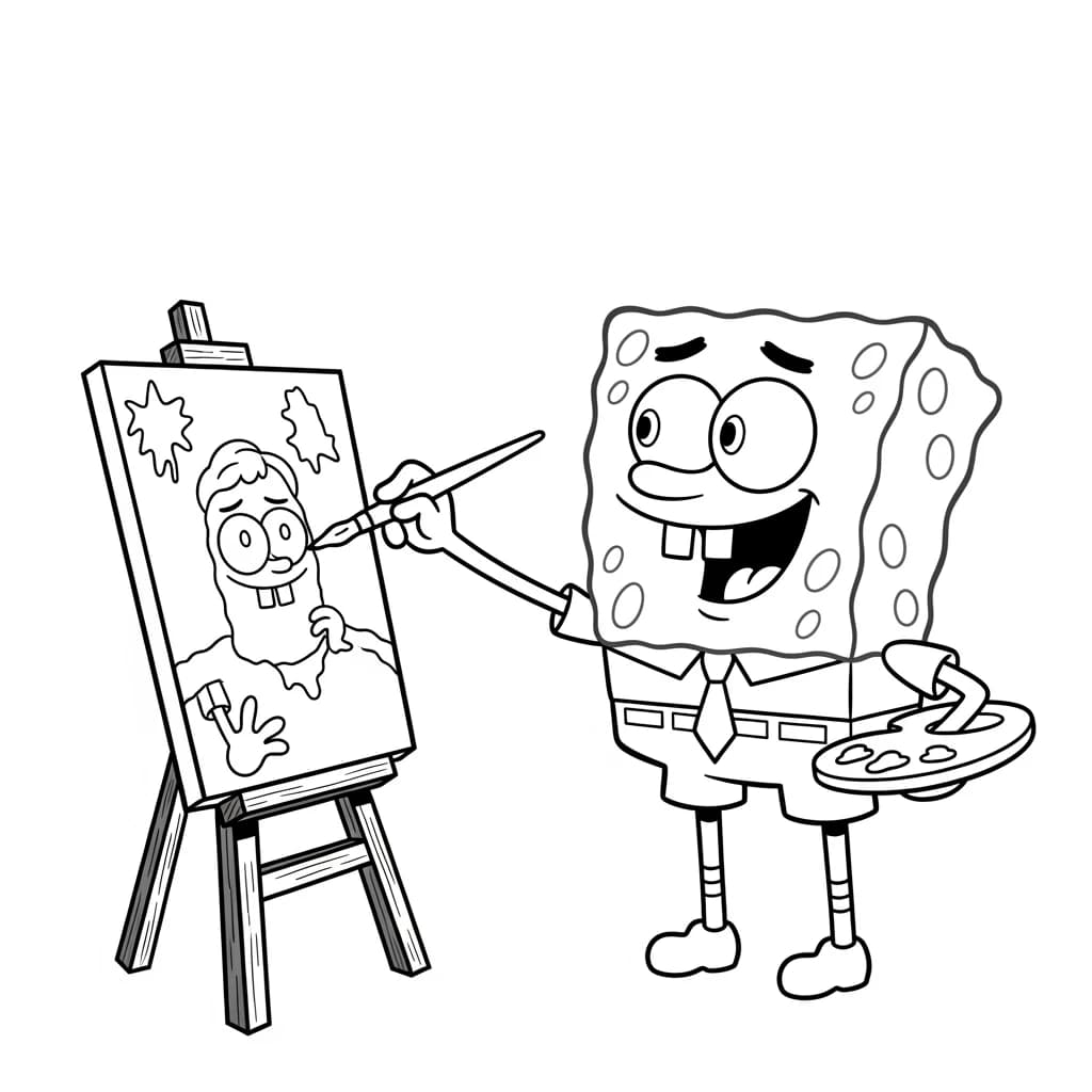 Desenhos do Bob Esponja para Colorir e Imprimir