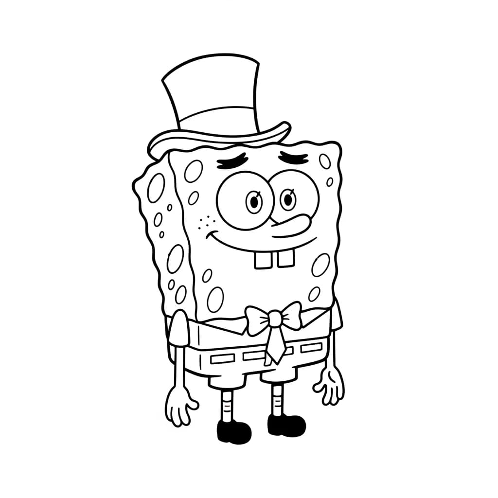 Desenhos do Bob Esponja para Colorir e Imprimir