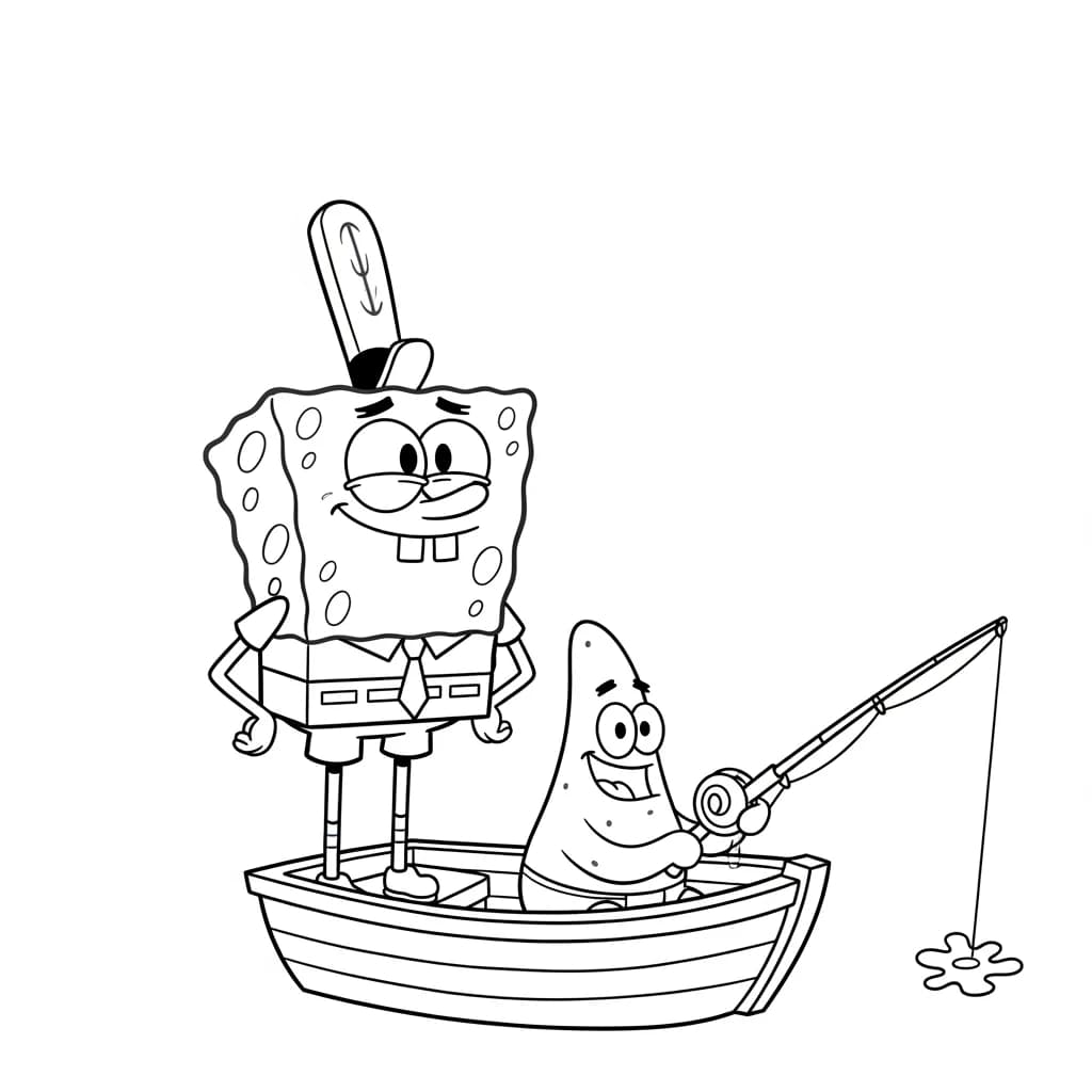 Desenhos do Bob Esponja para Colorir e Imprimir