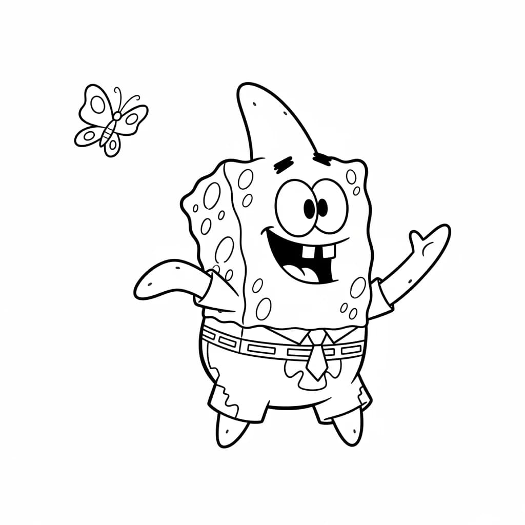 Desenhos do Bob Esponja para Colorir e Imprimir