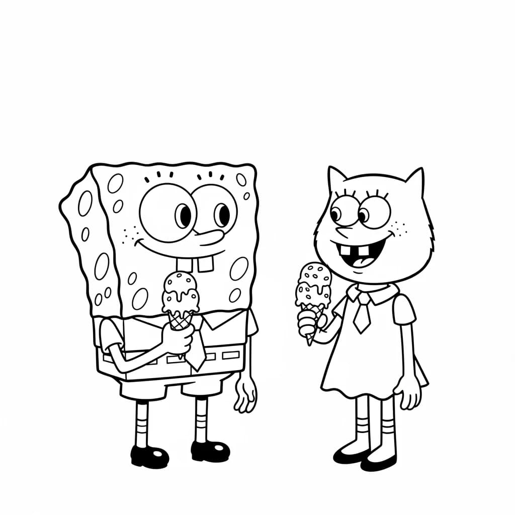 Desenhos do Bob Esponja para Colorir e Imprimir