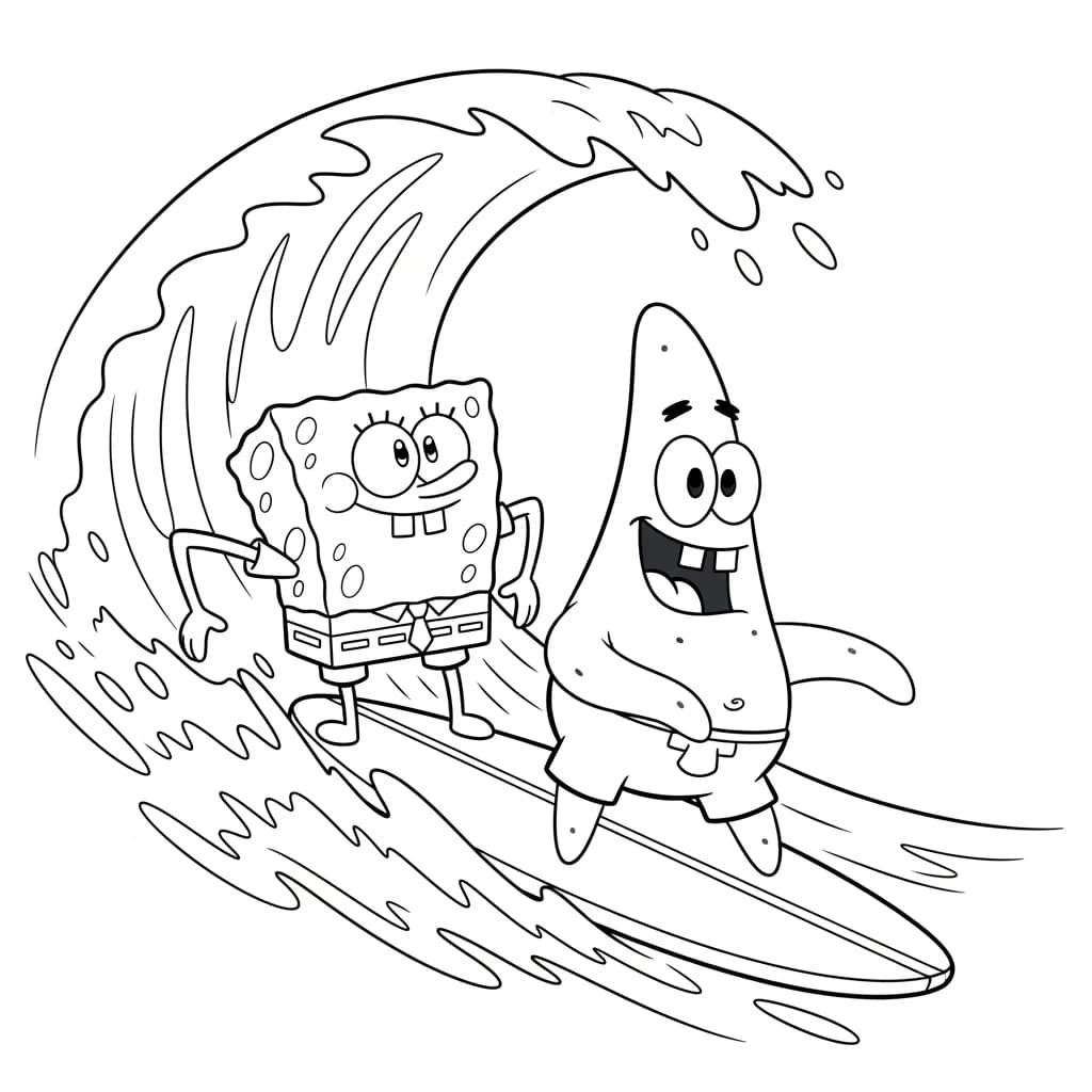 Desenhos do Bob Esponja para Colorir e Imprimir