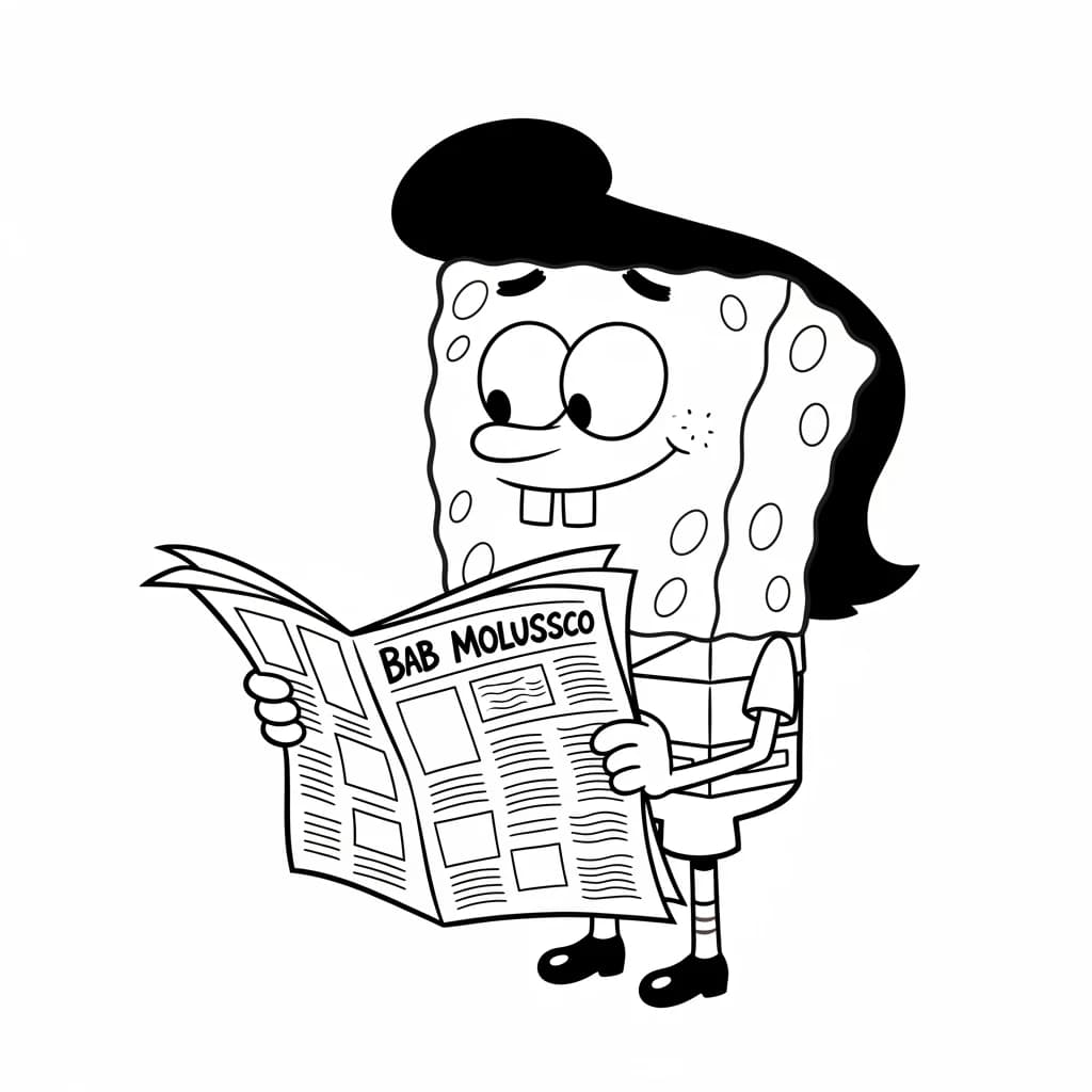Desenhos do Bob Esponja para Colorir e Imprimir