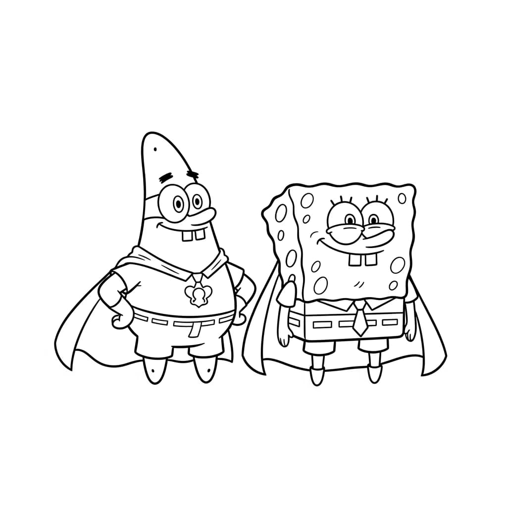 Desenhos do Bob Esponja para Colorir e Imprimir