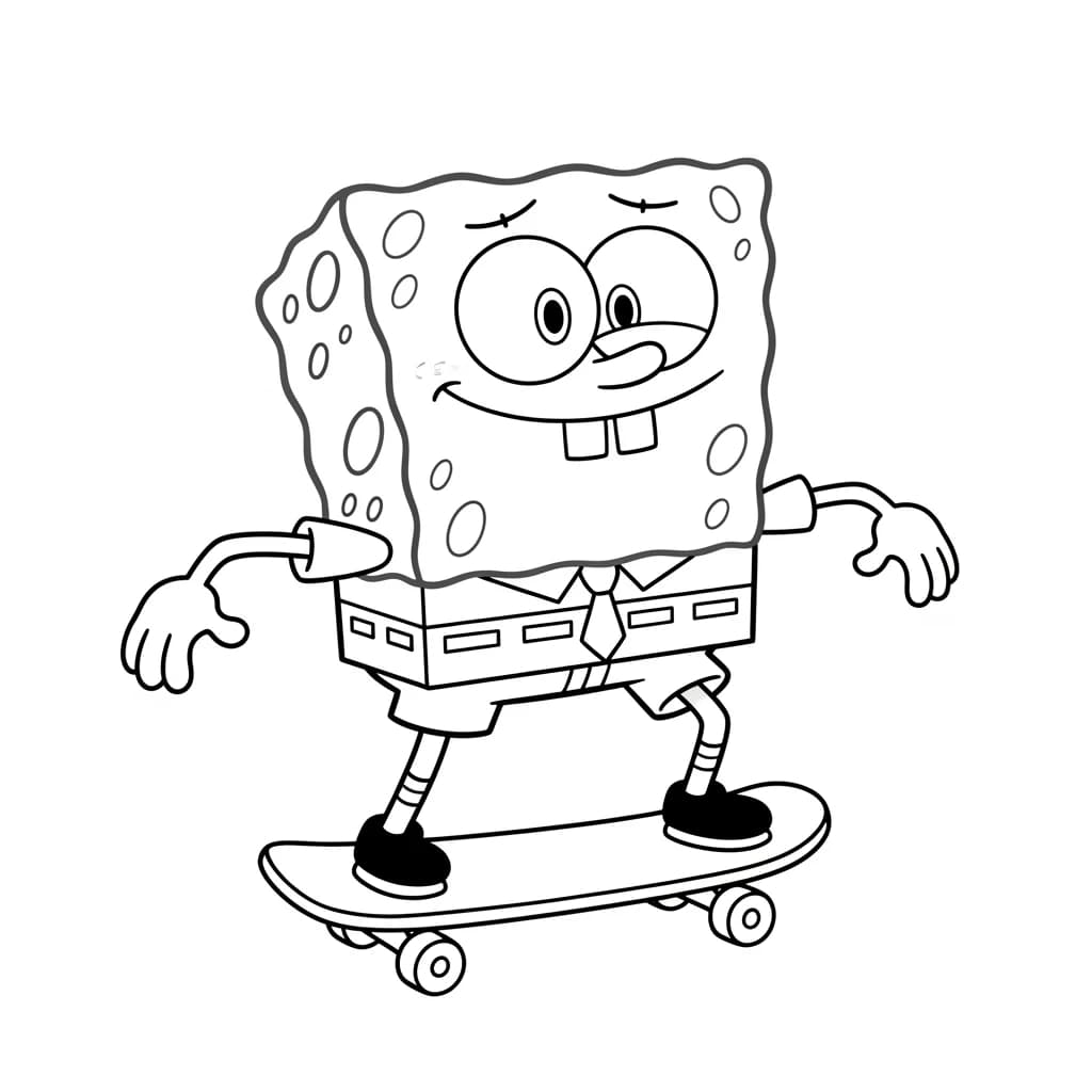 Desenhos do Bob Esponja para Colorir e Imprimir