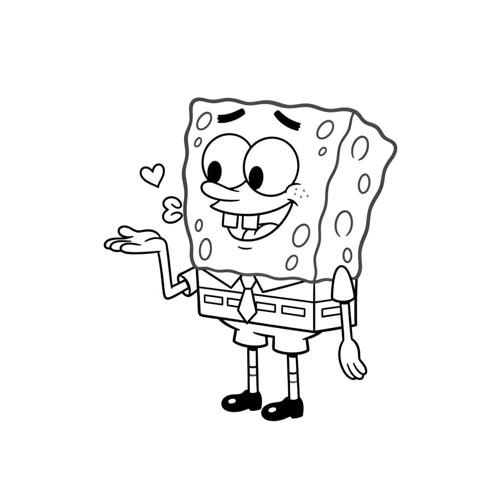 Desenhos do Bob Esponja para Colorir e Imprimir