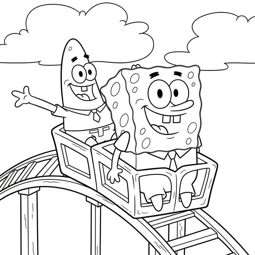 Desenhos do Bob Esponja para Colorir e Imprimir