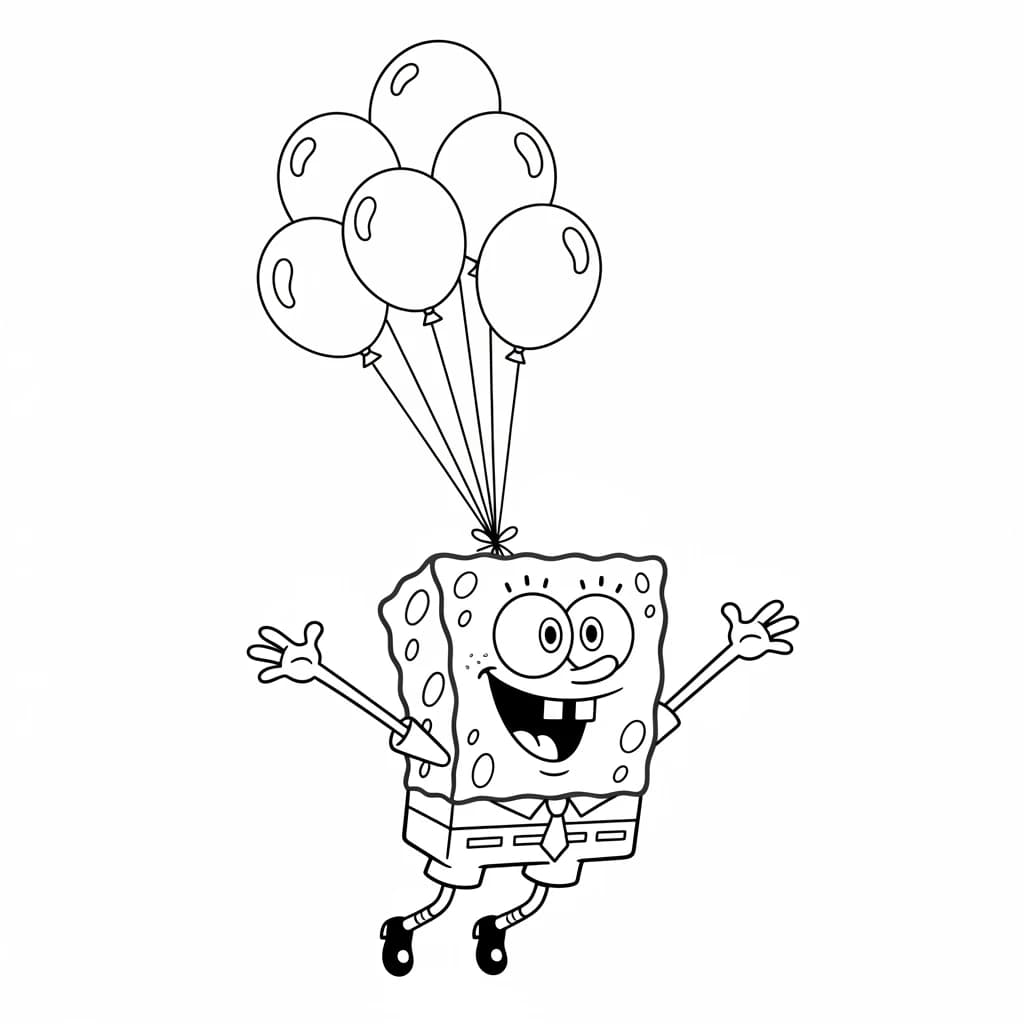 Desenhos do Bob Esponja para Colorir e Imprimir