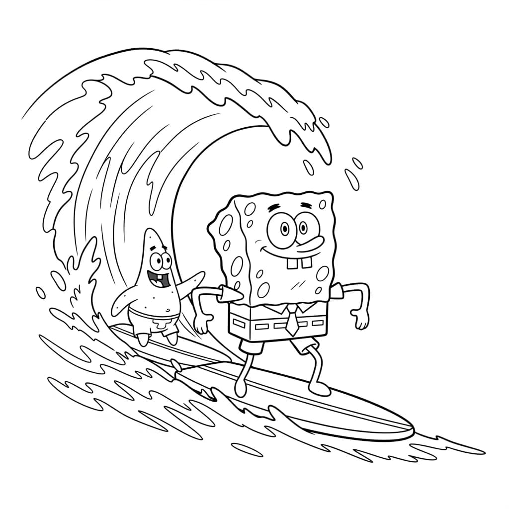 Desenhos do Bob Esponja para Colorir e Imprimir