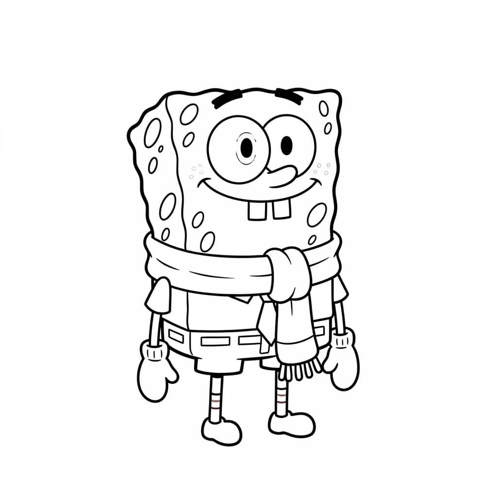 Desenhos do Bob Esponja para Colorir e Imprimir