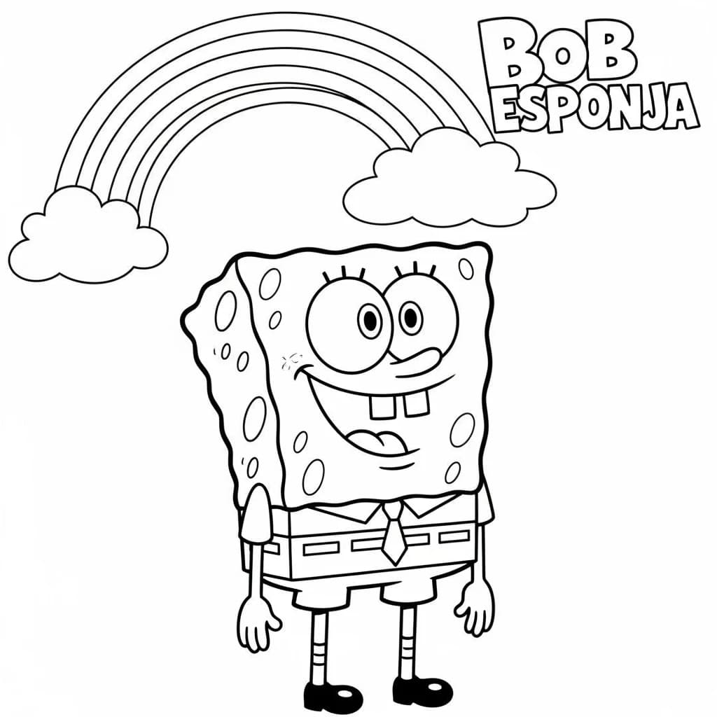 Desenhos do Bob Esponja para Colorir e Imprimir