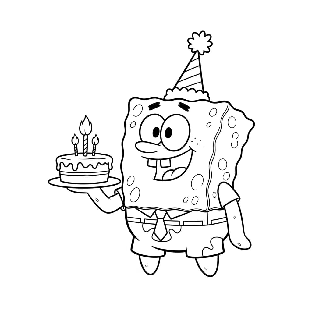 Desenhos do Bob Esponja para Colorir e Imprimir
