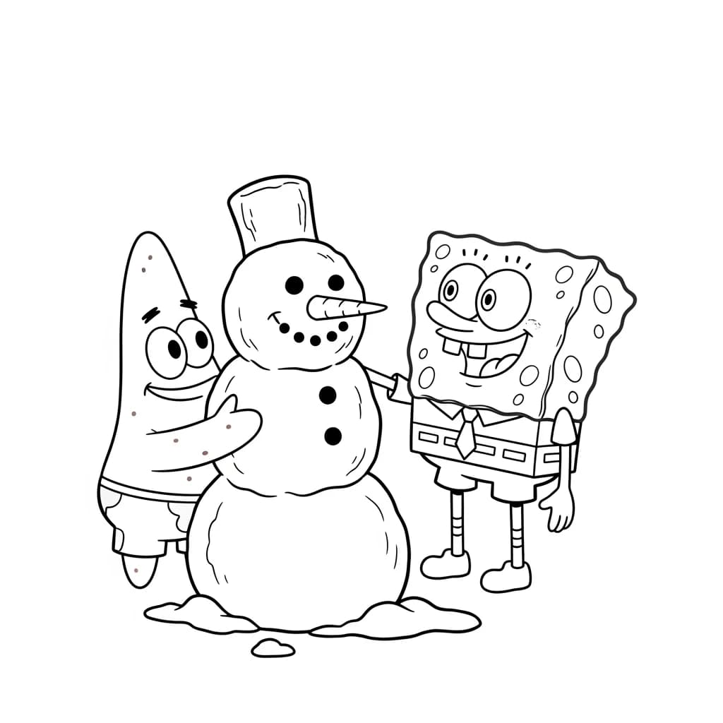 Desenhos do Bob Esponja para Colorir e Imprimir