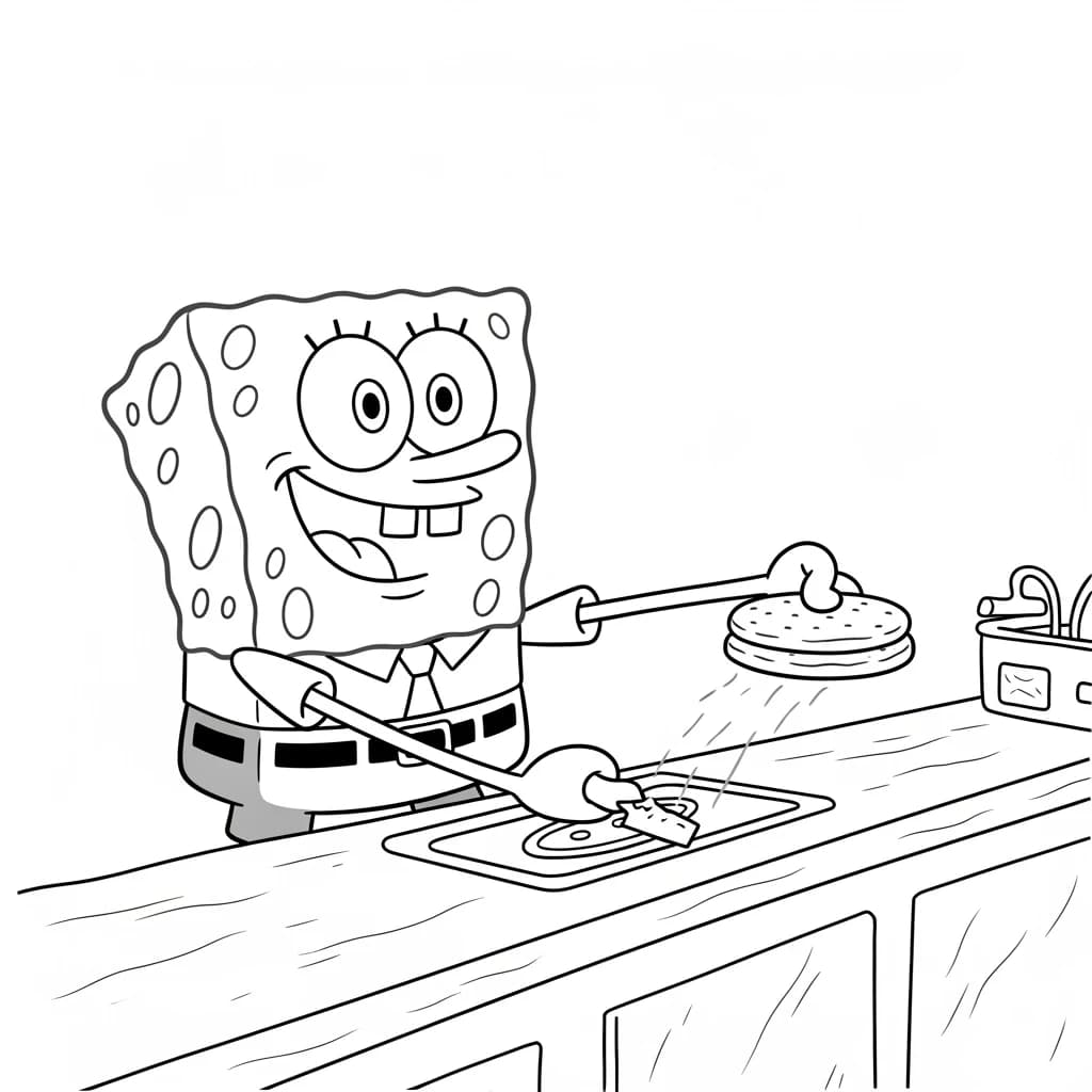 Desenhos do Bob Esponja para Colorir e Imprimir