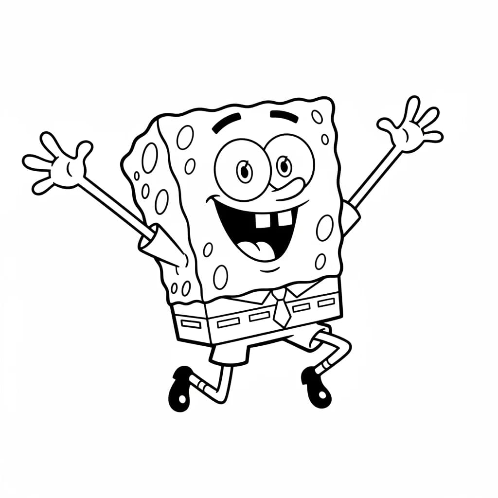 Desenhos do Bob Esponja para Colorir e Imprimir