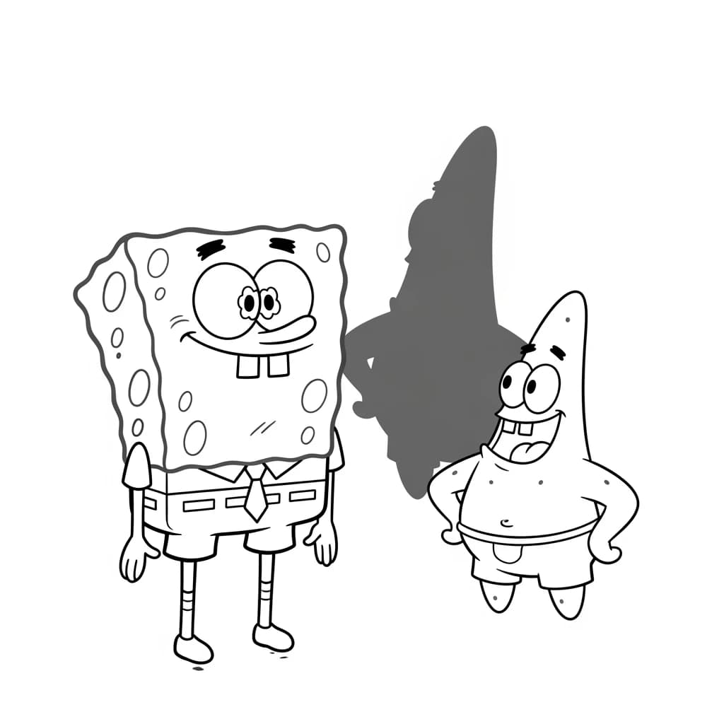 Desenhos do Bob Esponja para Colorir e Imprimir