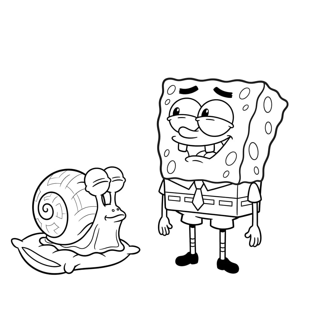 Desenhos do Bob Esponja para Colorir e Imprimir