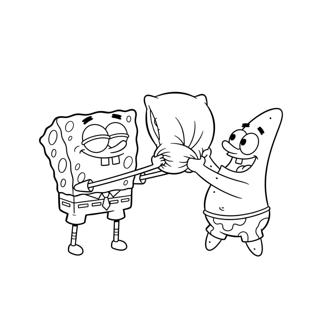Desenhos do Bob Esponja para Colorir e Imprimir