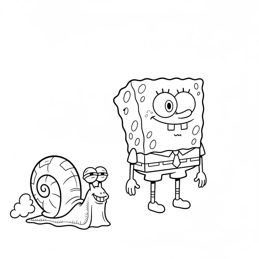 Desenhos do Bob Esponja para Colorir e Imprimir