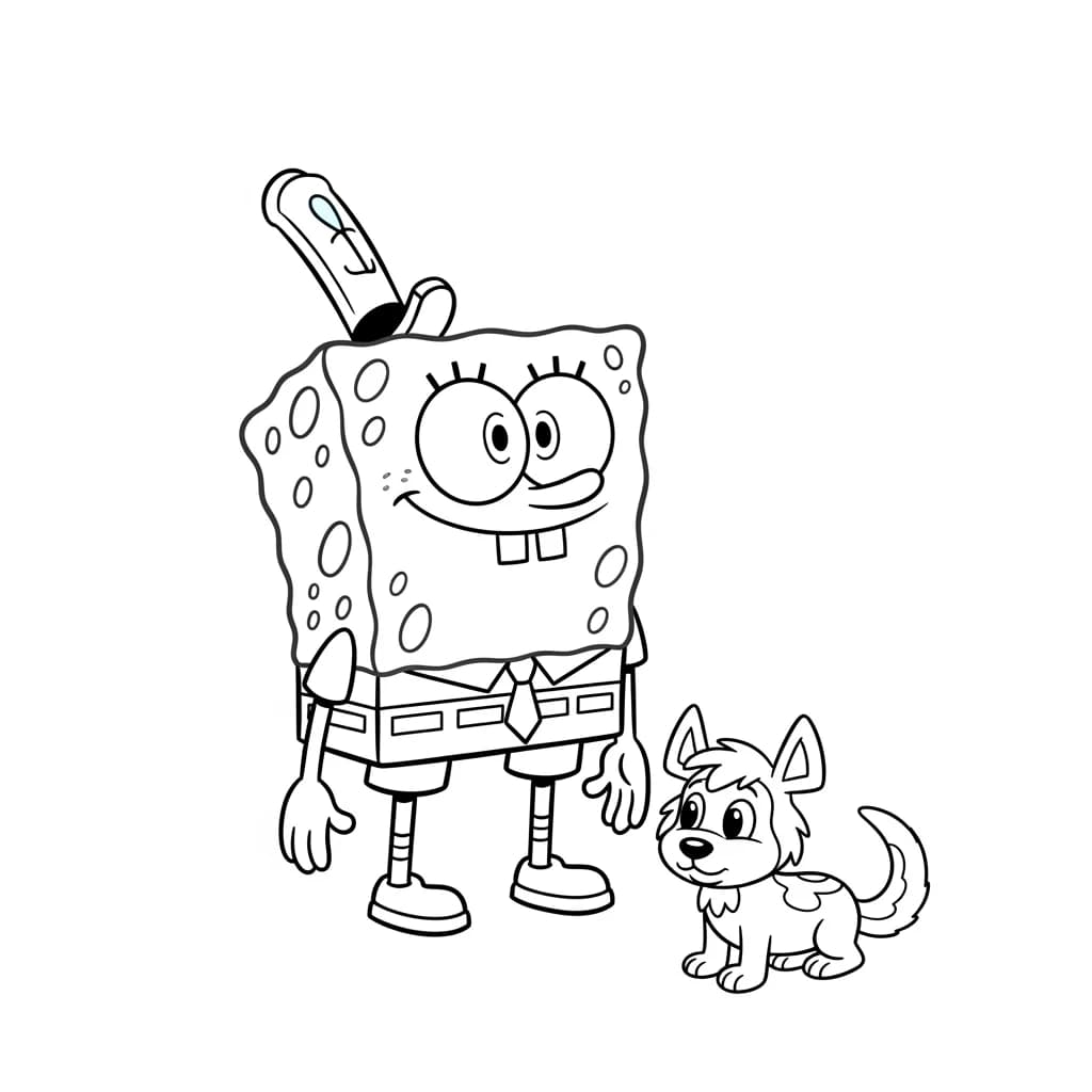 Desenhos do Bob Esponja para Colorir e Imprimir