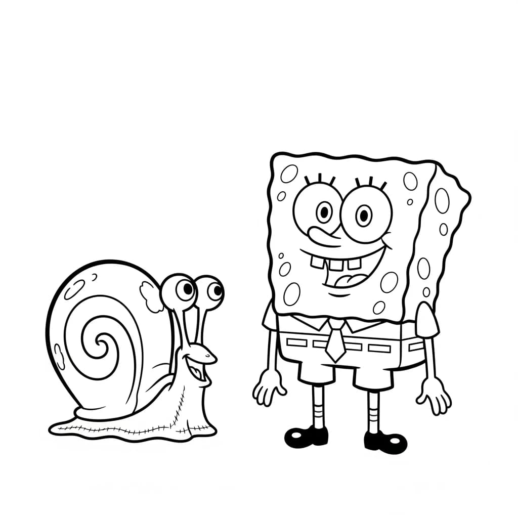 Desenhos do Bob Esponja para Colorir e Imprimir